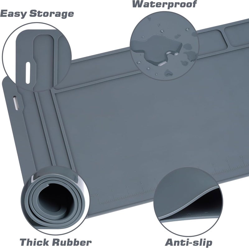 CKPART Rifle Gun Cleaning Mat, Anti-Slip Rubber Tactical Magnetic Mat, Gun Maintenance Mat,Gun Maintenance Mat for Gun Cleaning Kits 36" x 12" - Image 3